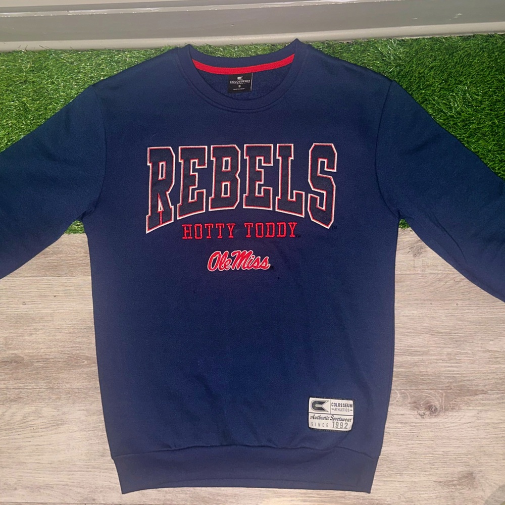 Exclusive OLE MISS REBELS “HOTTY TODDY” CREWNECK Sz Small